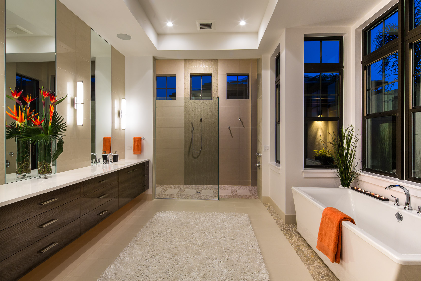Bathroom, Coastal West Indies Architecture - Mark Borosch Photography - Lakewood Ranch, FL
