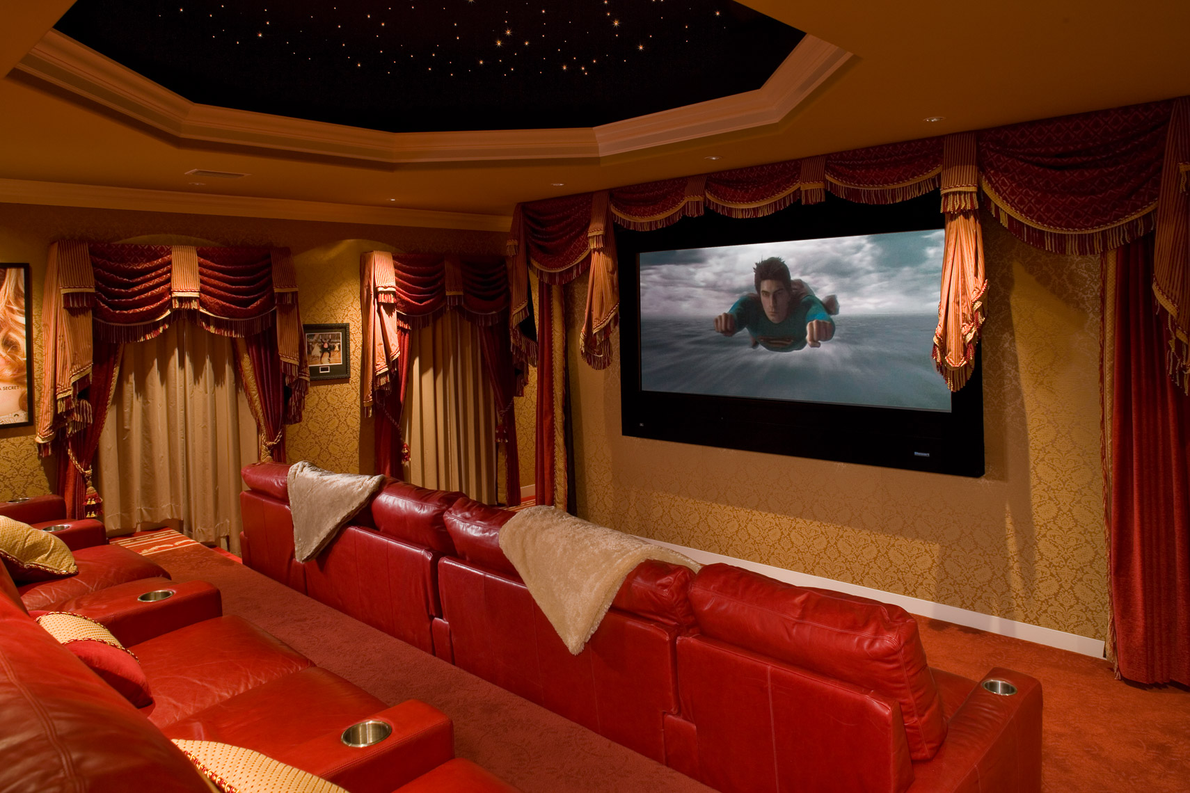 Contemporary Home Theater - Mark Borosch Photography - Bird Key, FL
