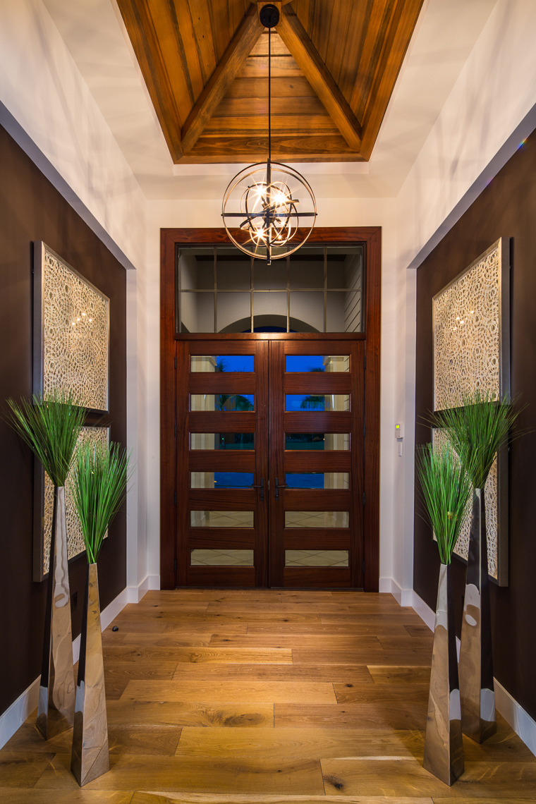 Foyer, Coastal West Indies Architecture - Mark Borosch Photography - Lakewood Ranch, FL