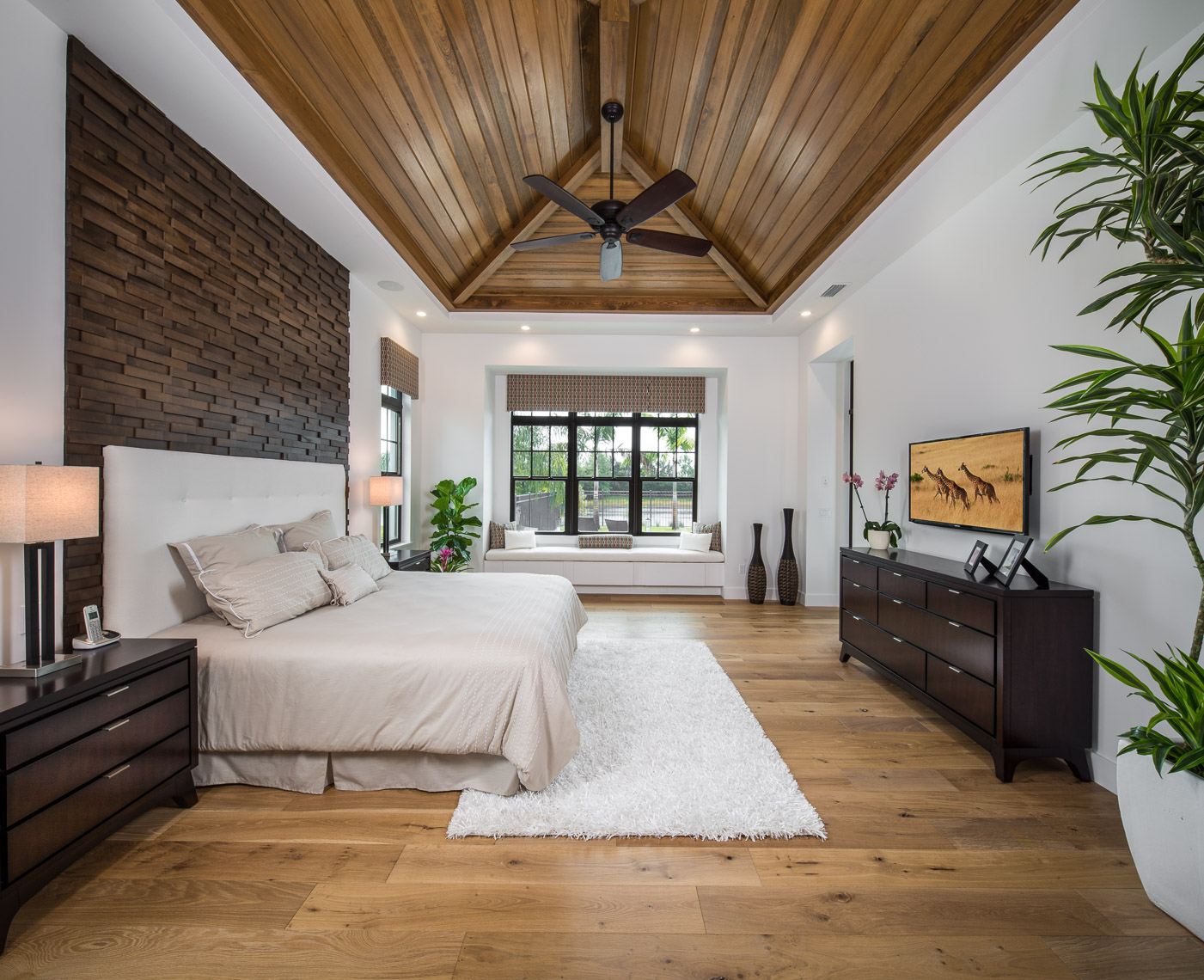 Master Bed Room, Coastal West Indies Architecture - Mark Borosch Photography - Lakewood Ranch, FL