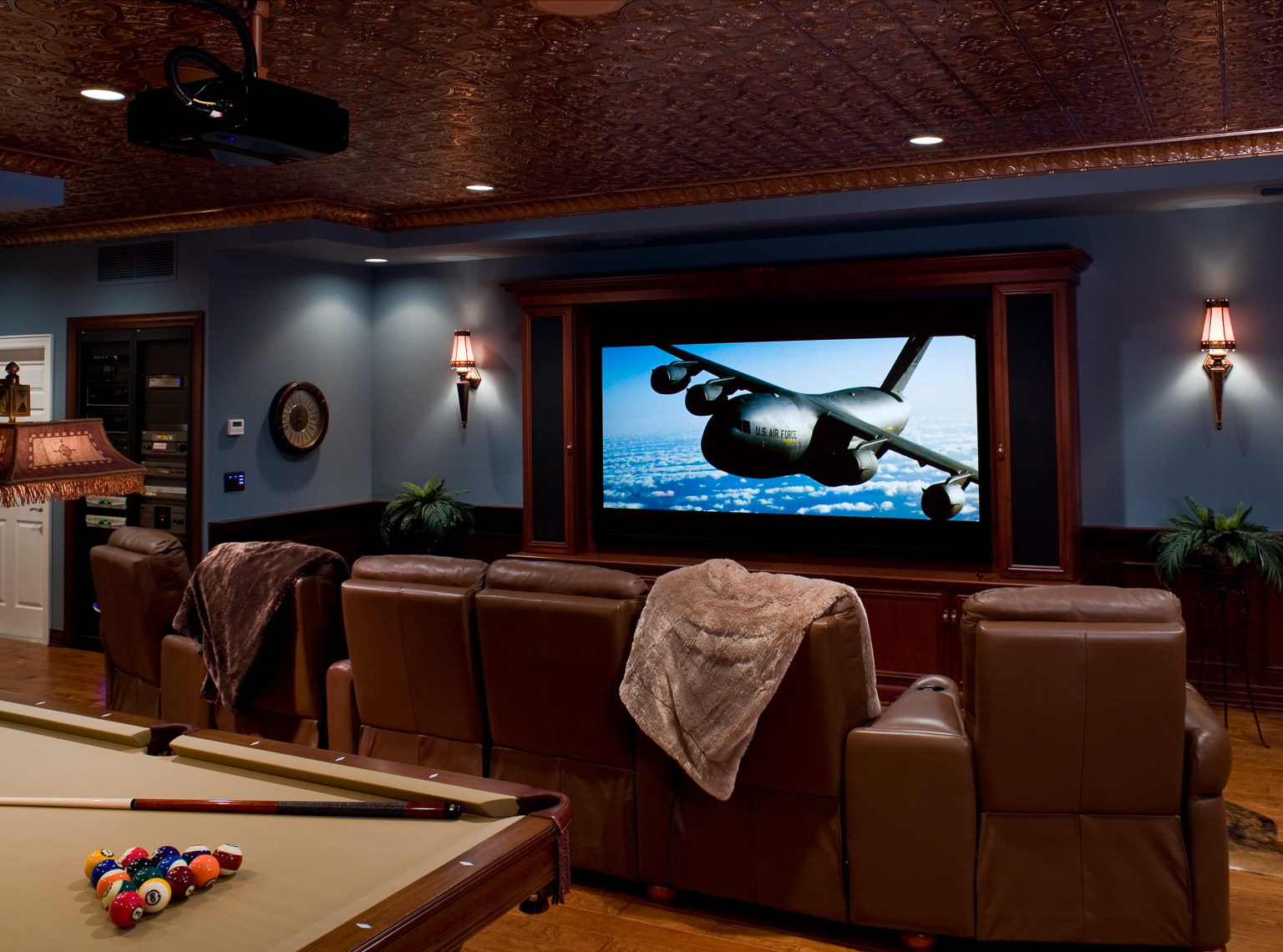 Contemporary Home Theater - Mark Borosch Photography - Sarasota, FL