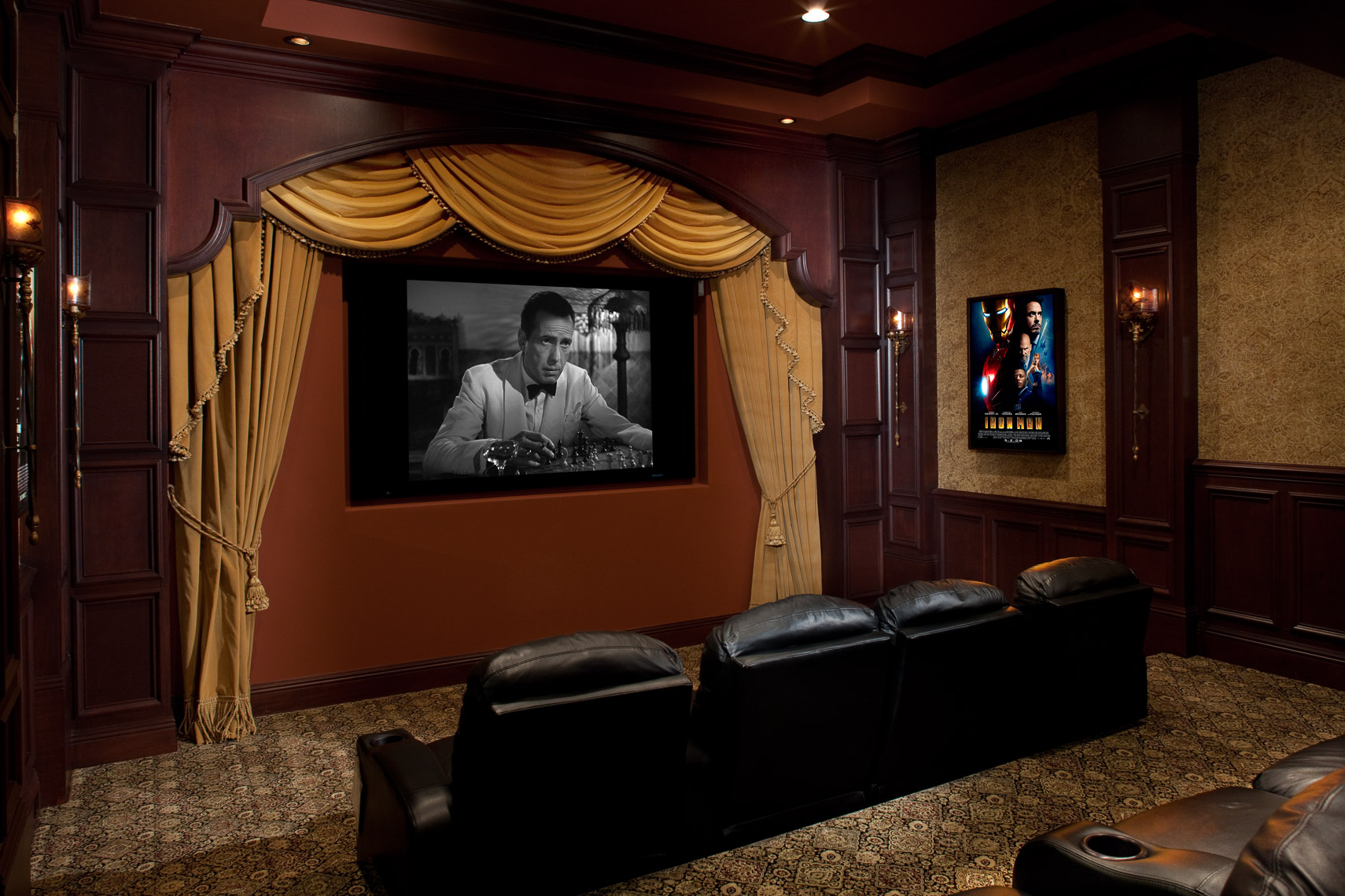Contemporary Home Theater - Mark Borosch Photography - Tierra Verde, FL